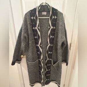 Cyrus Black and Gray Women's Cardigan